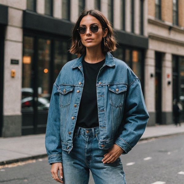 Quels conseils pour porter des vestes en denim oversize sans paraître négligée?