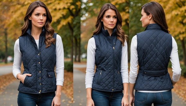 Adoptez le gilet sans manche matelassée femme pour un look chic